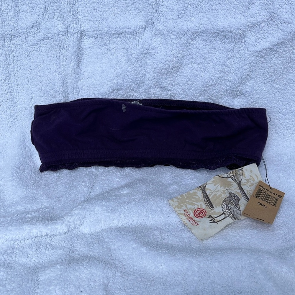 Purple Element bandeau bra